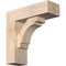 Ekena Millwork Merced Block Smooth Bracket w/ Offset Brace, Douglas Fir, 5 1/2"W x 16"D x 16"H BKT0604X16X16MRC05SDF - alternate 1